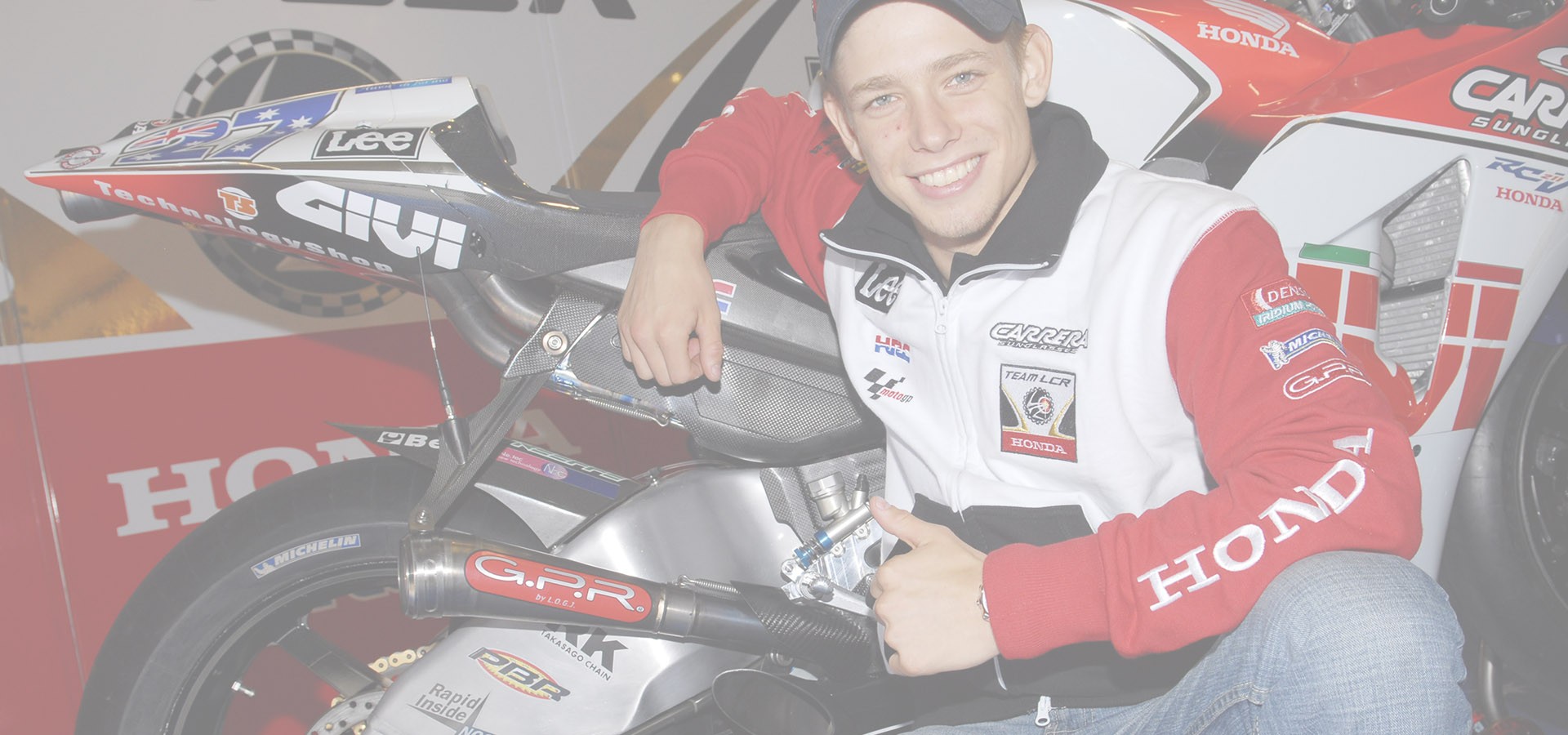 <B>CASEY STONER</B><BR><br />
CAMPEONATO DE MOTOGP<BR>TEAM HONDA LCR 2006