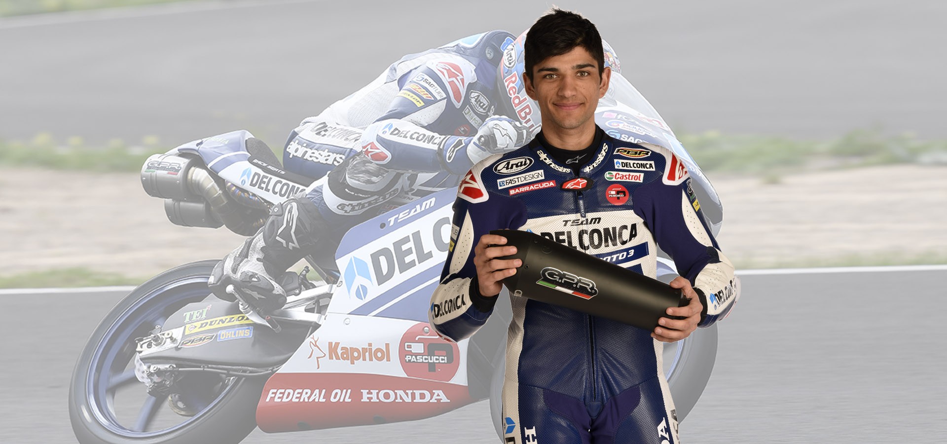 <B>JORGE MARTÍN</B><BR><br />
CAMPEONATO DEL MUNDO MOTO3<BR>HONDA GRESINI 2018