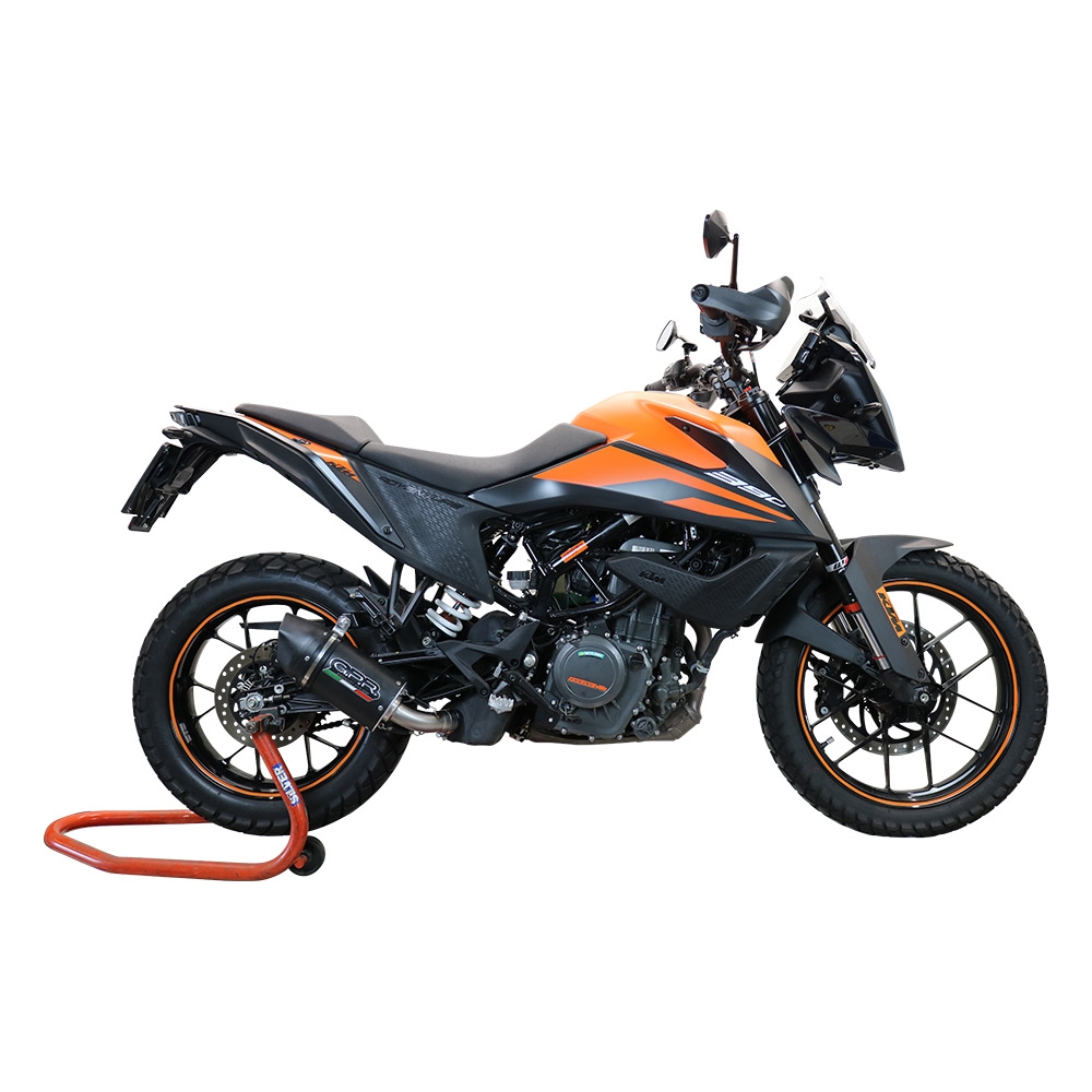 Escape compatible con Ktm Adventure 390 2020-2020, Furore Nero, Escape racing, silenciador con tubo de conexion y dbkiller, articulo sin homologacion 