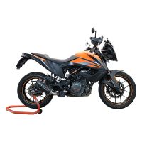 Escape compatible con Ktm Adventure 390 2020-2020, Furore Nero, Escape racing, silenciador con tubo de conexion y dbkiller, articulo sin homologacion 