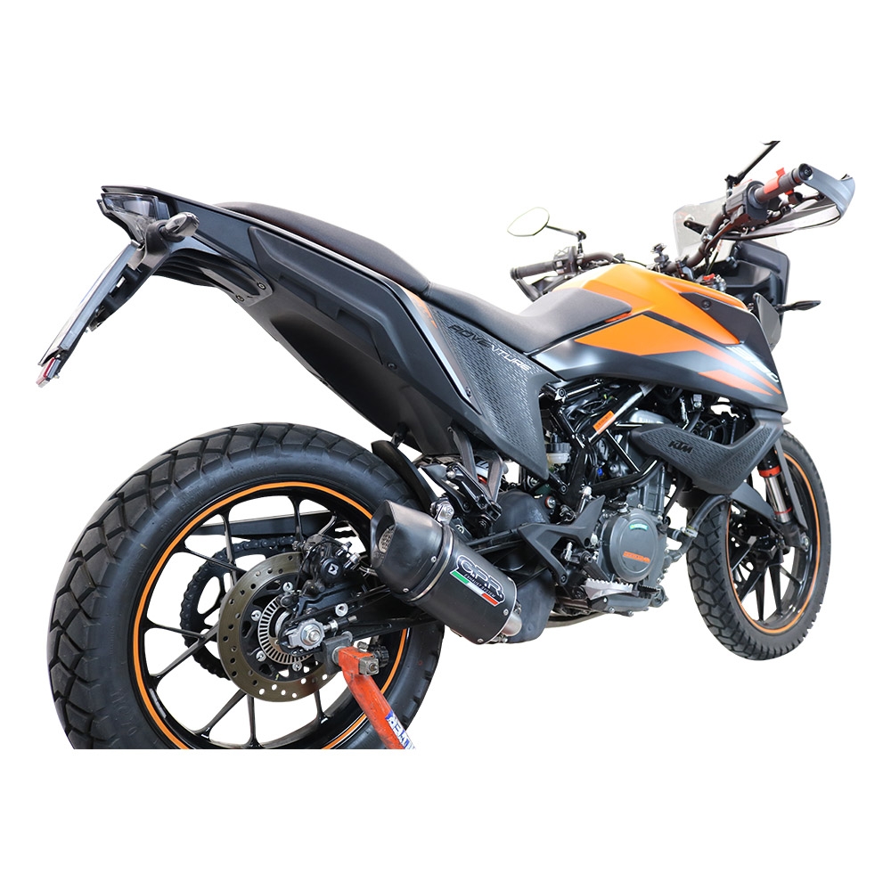 Escape compatible con Ktm Adventure 390 2020-2020, Furore Nero, Escape racing, silenciador con tubo de conexion y dbkiller, articulo sin homologacion 