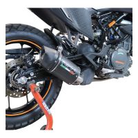 Escape compatible con Ktm Adventure 390 2020-2020, Furore Nero, Escape racing, silenciador con tubo de conexion y dbkiller, articulo sin homologacion 