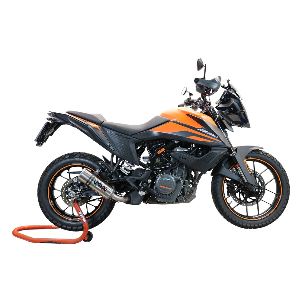 Escape compatible con Ktm Adventure 390 2020-2020, M3 Inox , Escape racing, silenciador con tubo de conexion y dbkiller, articulo sin homologacion 