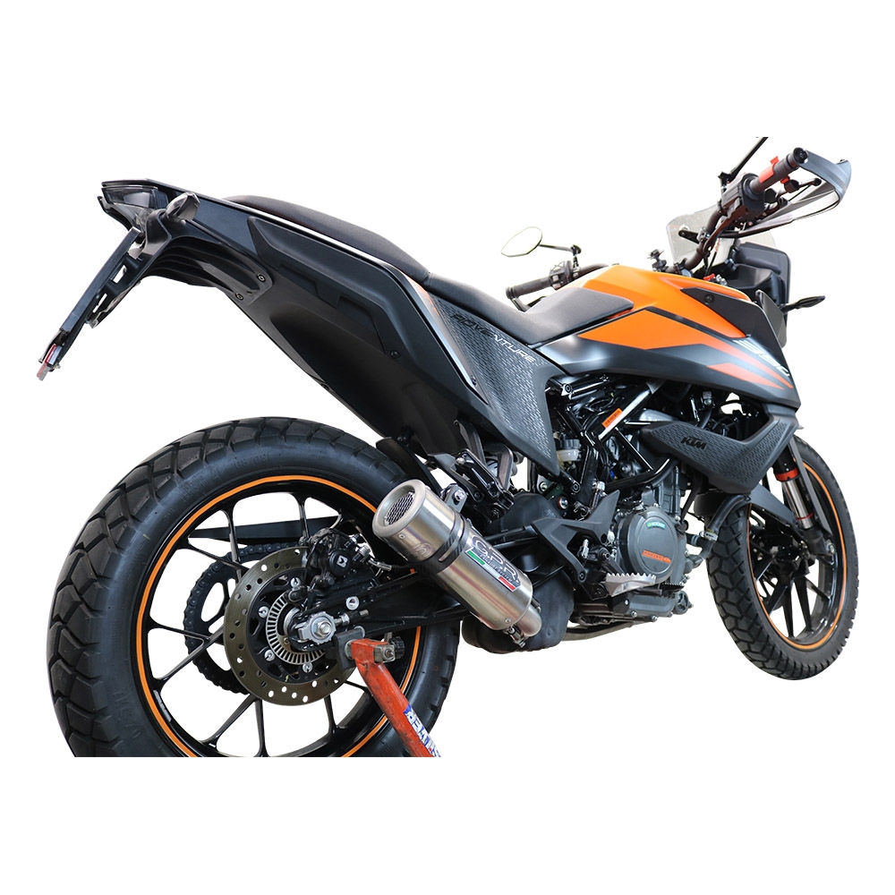 Escape compatible con Ktm Adventure 390 2020-2020, M3 Inox , Escape racing, silenciador con tubo de conexion y dbkiller, articulo sin homologacion 