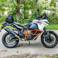 Escape compatible con Ktm Lc 8 Adventure 1090 2017-2020, Furore Evo4 Nero, Escape legal, homologado, silenciador con db killer desmontable y tubo de conexión específico 