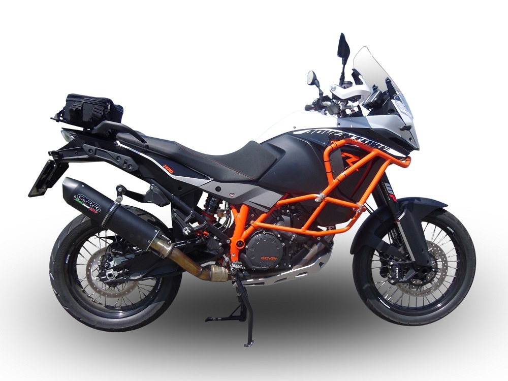Escape compatible con Ktm Lc 8 Adventure 1050 2015-2016, Furore Nero, Escape legal, homologado, silenciador con db killer desmontable y tubo de conexión específico 