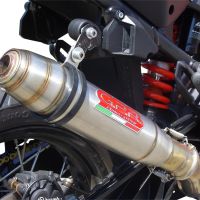 Escape compatible con Ktm Lc 8 Adventure 1050 2015-2016, Deeptone Inox, Escape legal, homologado, silenciador con db killer desmontable y tubo de conexión específico 