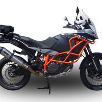 Escape compatible con Ktm LC 8 Super Adventure 1290 2015-2016, Gpe Ann. titanium, Escape racing, silenciador con tubo de conexion, articulo sin homologacion 