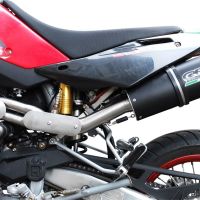 Escape compatible con Swm Motorcycles RS 650 R 2017-2018, Furore Nero, Escape legal, homologado, silenciador con db killer desmontable y tubo de conexión específico 