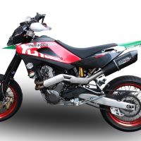 Escape compatible con Swm Motorcycles RS 650 R 2017-2018, Furore Nero, Escape legal, homologado, silenciador con db killer desmontable y tubo de conexión específico 