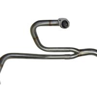 Escape compatible con Honda Africa Twin XRV 750 RD07 1993-2003, Decatalizzatore, Tubo supresor de catalizador 