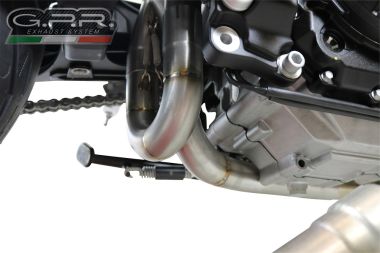 Escape compatible con Aprilia Shiver 900 2017-2020, Decatalizzatore, Tubo supresor de catalizador 