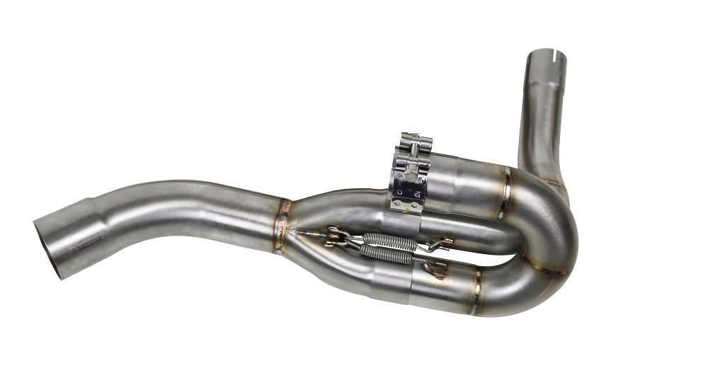 Escape compatible con Aprilia Shiver 900 2017-2020, Decatalizzatore, Tubo supresor de catalizador 