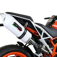 GPR escape compatible con  Ktm Duke 250 2017-2020, Albus Evo4, Escape homologado, legal, con db killer extraíble, tubo de conexión y catalizador 