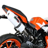 Escape compatible con Ktm Rc 125 2017-2020, Albus Evo4, Escape homologaedo, legal para mercados fuera de la UE, incluido tubo de enlace y db killer extraíble 