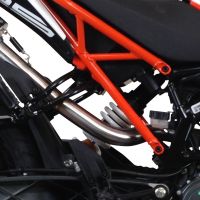 Escape compatible con Ktm Duke 125 2017-2020, Albus Evo4, Escape homologaedo, legal para mercados fuera de la UE, incluido tubo de enlace y db killer extraíble 