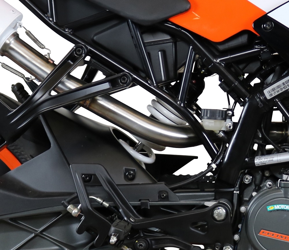 Escape compatible con Ktm Rc 125 2017-2020, Albus Evo4, Escape homologaedo, legal para mercados fuera de la UE, incluido tubo de enlace y db killer extraíble 