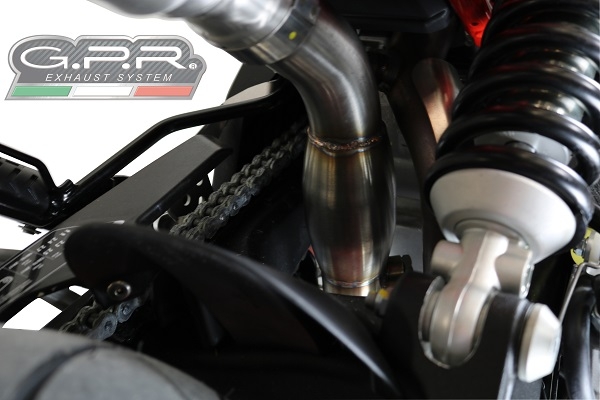 Escape compatible con Aprilia Dorsoduro 750 2008-2016, Decatalizzatore, Tubo supresor de catalizador 