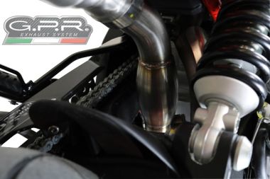 Escape compatible con Aprilia Dorsoduro 750 2008-2016, Decatalizzatore, Tubo supresor de catalizador 