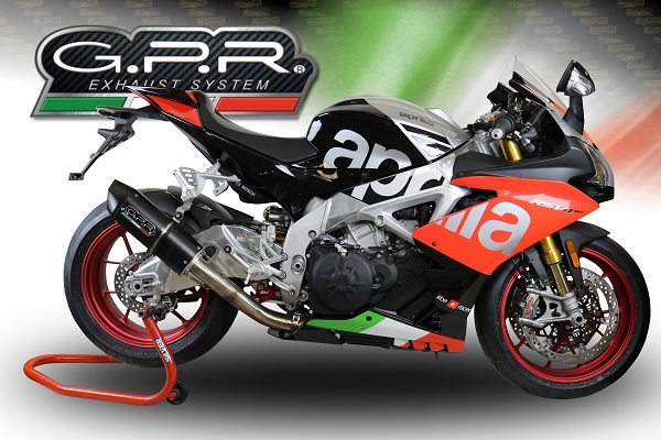 Escape compatible con Aprilia Tuono 1100 V4 Rr 2017-2020, Furore Nero, Escape racing, silenciador con tubo de conexion, articulo sin homologacion 