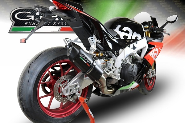 Escape compatible con Aprilia Tuono 1100 V4 Rr 2017-2020, Furore Nero, Escape racing, silenciador con tubo de conexion, articulo sin homologacion 