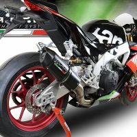 Escape compatible con Aprilia Tuono 1100 V4 Rr 2017-2020, Furore Nero, Escape racing, silenciador con tubo de conexion, articulo sin homologacion 