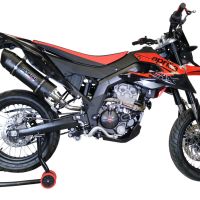 Escape compatible con Aprilia Rx 125 2018-2020, Furore Evo4 Nero, Escape legal, homologado, silenciador con db killer desmontable y tubo de conexión específico 