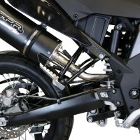 Escape compatible con Aprilia Rx 125 2018-2020, Furore Evo4 Nero, Escape legal, homologado, silenciador con db killer desmontable y tubo de conexión específico 