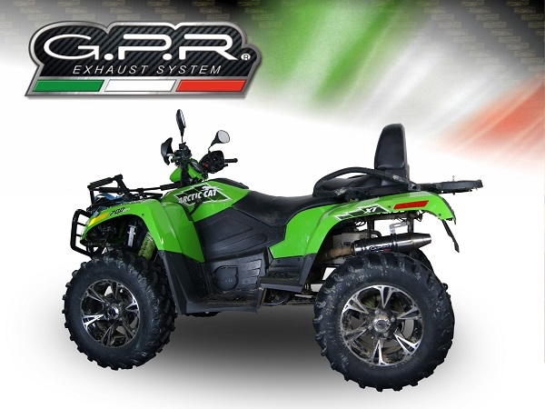 Escape compatible con Artic Cat Trv 700 2012-2016, Deeptone Atv, Escape legal, homologado, silenciador con db killer desmontable 
