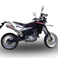 Escape compatible con Husqvarna TE 630 E - SMS 630 - Smr 630 2010-2014, Powercone Evo, Par de terminales de escape homologados, con db killer extraíbles y tubos de conexión específicos 