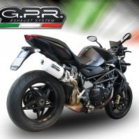 Escape compatible con Mv Agusta Brutale 750 S 2000-2006, Albus Ceramic, Escape legal, homologado, silenciador con db killer desmontable y tubo de conexión específico 