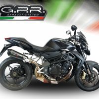 Escape compatible con Mv Agusta Brutale 1090 R-RR 2010-2016, Gpe Ann. Poppy, Escape legal, homologado, silenciador con db killer desmontable y tubo de conexión específico 