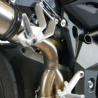 Escape compatible con Mv Agusta Brutale 990 R 2010-2011, M3 Titanium Natural, Escape legal, homologado, silenciador con db killer desmontable y tubo de conexión específico 