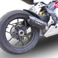 Escape compatible con Mv Agusta Brutale 675 2012-2015, Furore Nero, Escape legal, homologado, silenciador con db killer desmontable y tubo de conexión específico 