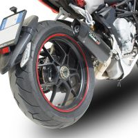 Escape compatible con Mv Agusta Rivale - Stradale 800 2014-2016, Furore Nero, Escape legal, homologado, silenciador con db killer desmontable y tubo de conexión específico 
