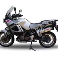 Escape compatible con Yamaha Xt 1200 Z Supertenere 2017-2020, Trioval, Escape legal, homologado, silenciador con db killer desmontable y tubo de conexión específico 