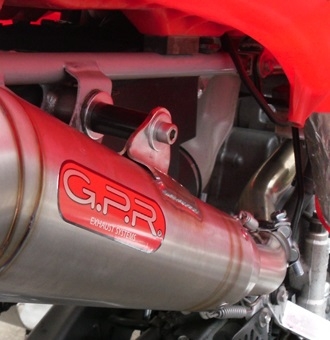 Escape compatible con Honda Trx 400 Sportrax EX 1999-2014, Powercone Evo, Escape legal, homologado, silenciador con db killer desmontable y tubo de conexión específico 