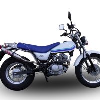 Escape compatible con Suzuki Rv 125 Van Van 2003-2017, Deeptone Inox, Escape legal, homologado, silenciador con db killer desmontable y tubo de conexión específico 