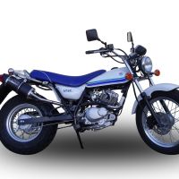 Escape compatible con Suzuki Rv 125 Van Van 2003-2017, Furore Nero, Escape legal, homologado, silenciador con db killer desmontable y tubo de conexión específico 