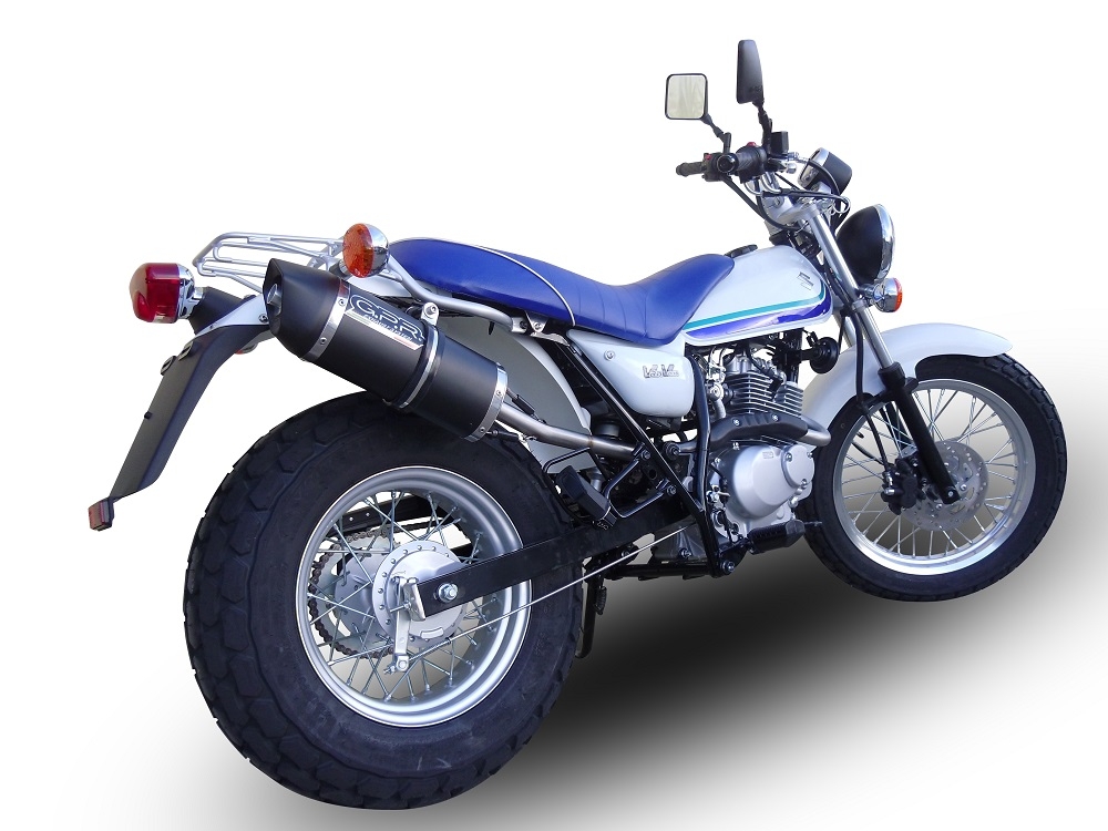 Escape compatible con Suzuki Rv 125 Van Van 2003-2017, Furore Nero, Escape legal, homologado, silenciador con db killer desmontable y tubo de conexión específico 