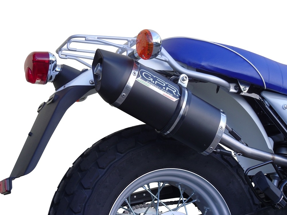 Escape compatible con Suzuki Rv 125 Van Van 2003-2017, Furore Nero, Escape legal, homologado, silenciador con db killer desmontable y tubo de conexión específico 