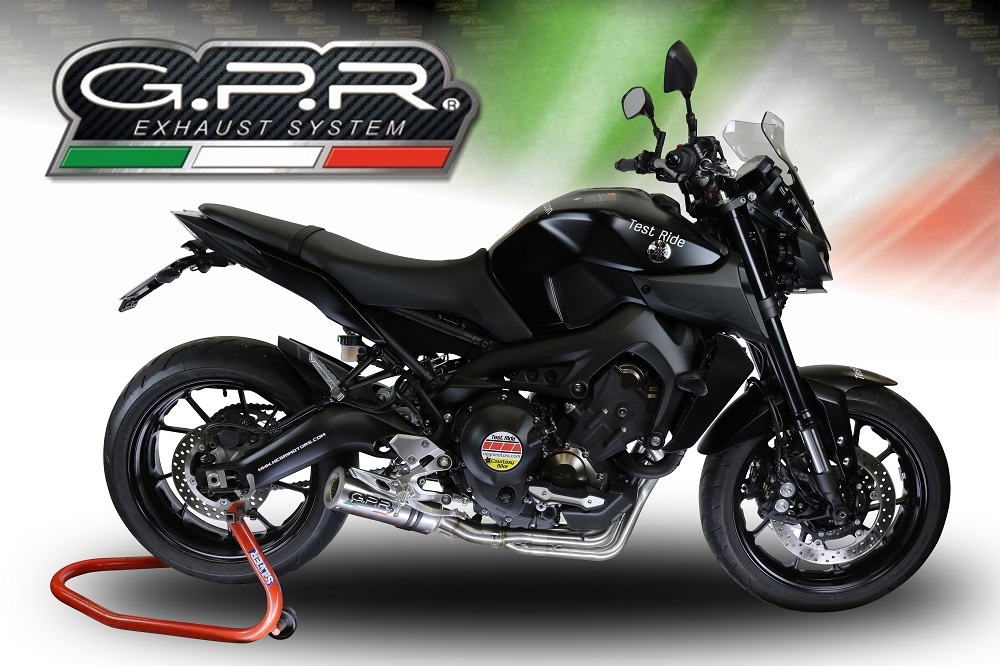 Escape compatible con Yamaha Tracer 9 GT 2021-2024, M3 Inox , Escape completo, no legal para países de la UE, con db killer extraíble 