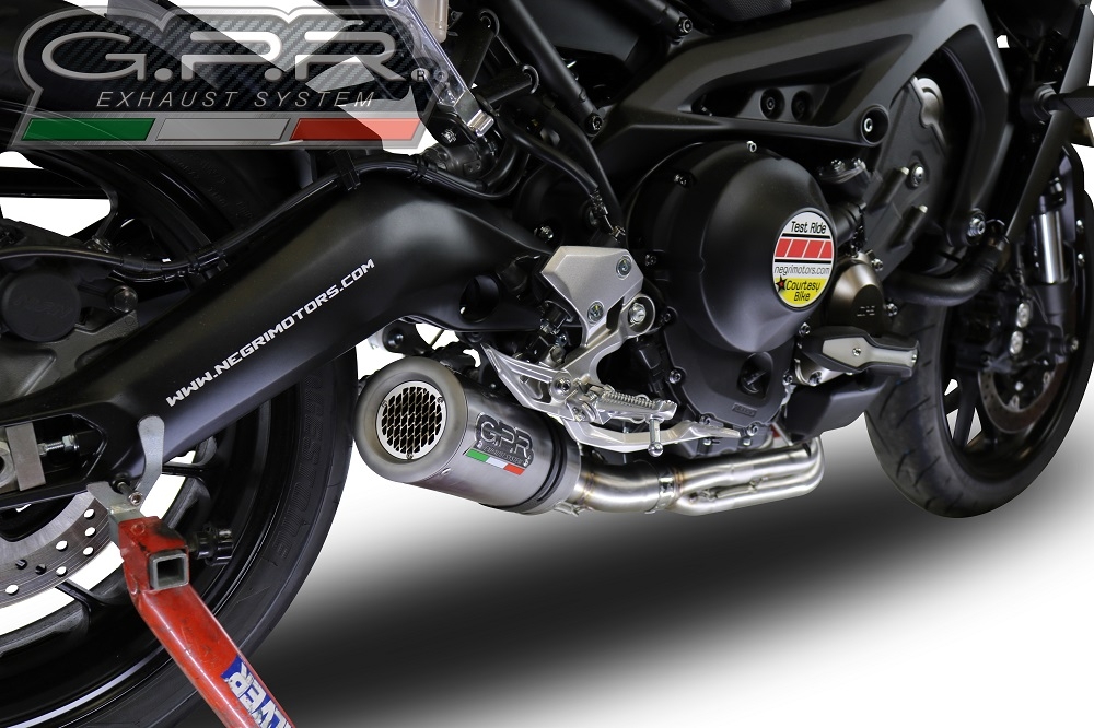 Escape compatible con Yamaha Tracer 9 GT 2021-2024, M3 Inox , Escape completo, no legal para países de la UE, con db killer extraíble 