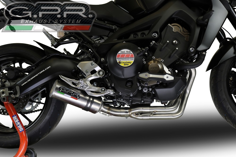 Escape compatible con Yamaha Tracer 9 GT 2021-2024, M3 Inox , Escape completo, no legal para países de la UE, con db killer extraíble 