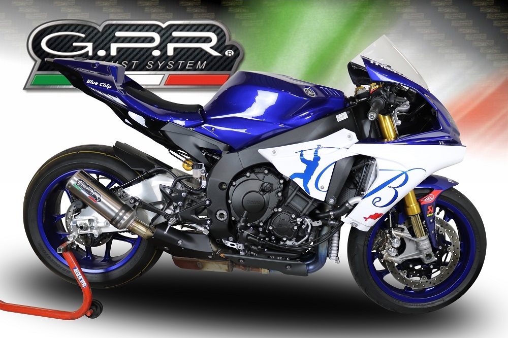 Escape compatible con Yamaha Yzf R1-R1-M 2015-2016, M3 Inox , Escape legal, homologado, silenciador con db killer desmontable y tubo de conexión específico 