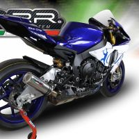 Escape compatible con Yamaha Yzf R1-R1-M 2015-2016, M3 Inox , Escape legal, homologado, silenciador con db killer desmontable y tubo de conexión específico 