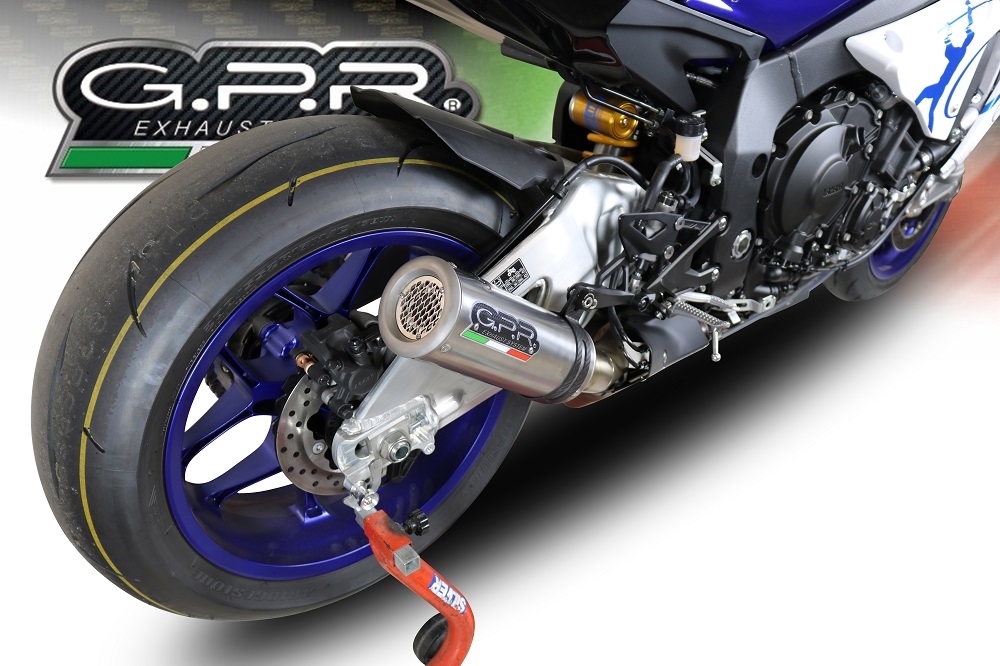 Escape compatible con Yamaha Yzf R1-R1-M 2015-2016, M3 Inox , Escape legal, homologado, silenciador con db killer desmontable y tubo de conexión específico 