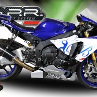 Escape compatible con Yamaha Yzf R1-R1-M 2015-2016, Furore Nero, Escape racing, semi-completo 