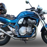 Escape compatible con Suzuki Gsf 1200 Bandit - S 2005-2006, Deeptone Inox, Escape legal, homologado, silenciador con db killer desmontable y tubo de conexión específico 