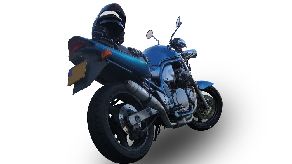 Escape compatible con Suzuki Gsf 1200 Bandit - S 2005-2006, Deeptone Inox, Escape legal, homologado, silenciador con db killer desmontable y tubo de conexión específico 